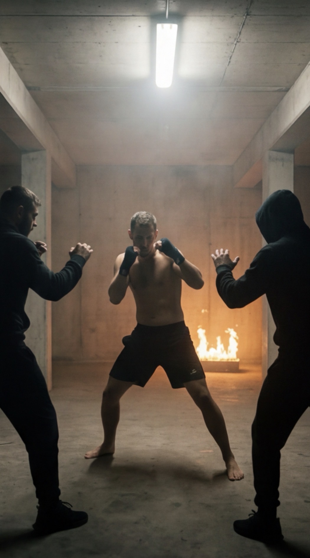 Sparring vor Feuer